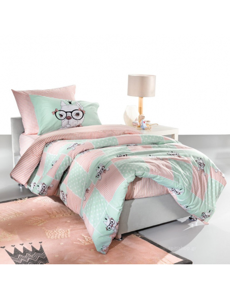 ΣΕ.ROSIE MINT 160X260 ΣΕΤ 3ΤΜΧ