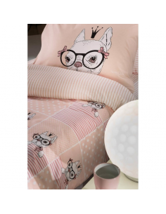 Σετ Σεντόνια Παιδικά 160x260 Rosie Pinky 2