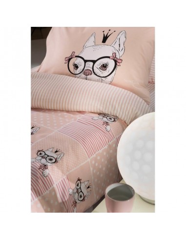 Σετ Σεντόνια Παιδικά 160x260 Rosie Pinky