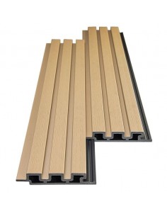 WPC PANEL 2ης ΓΕΝΙΑΣ ΜΕ 3D ΠΗΧΑΚΙΑ 25/147.5mm LIGHT OAK...