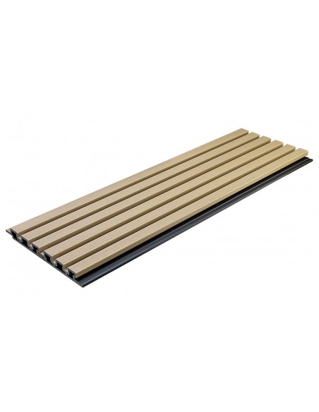 WPC PANEL 2ης ΓΕΝΙΑΣ ΜΕ 3D ΠΗΧΑΚΙΑ 25/147.5mm LIGHT OAK  5550