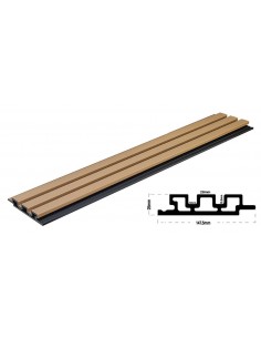 WPC PANEL 2ης ΓΕΝΙΑΣ ΜΕ 3D ΠΗΧΑΚΙΑ 25/147.5mm OAK 5580 2