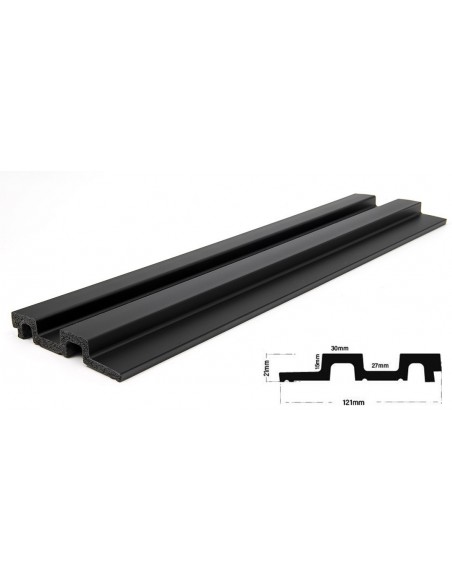 PS PANEL  ΜΕ 3D ΠΗΧΑΚΙΑ 10 RESIDENCE 21/122 mm BLACK