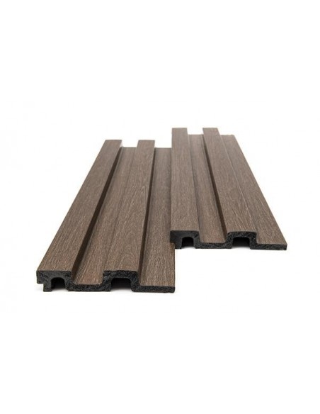 PS PANEL  ΜΕ 3D ΠΗΧΑΚΙΑ 08 RESIDENCE 21/122 mm DARK BROWN OAK