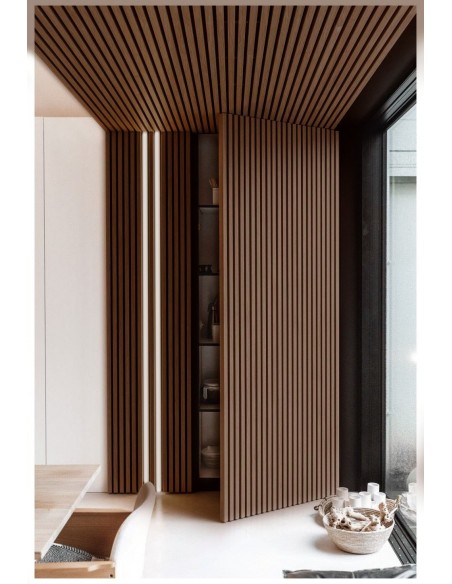 PS PANEL  ΜΕ 3D ΠΗΧΑΚΙΑ 08 RESIDENCE 21/122 mm DARK BROWN OAK