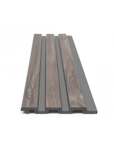 PS PANEL ΜΕ 3D ΠΗΧΑΚΙΑ 00 PIANO 12/122/2900mm WALNUT/DARK GREY