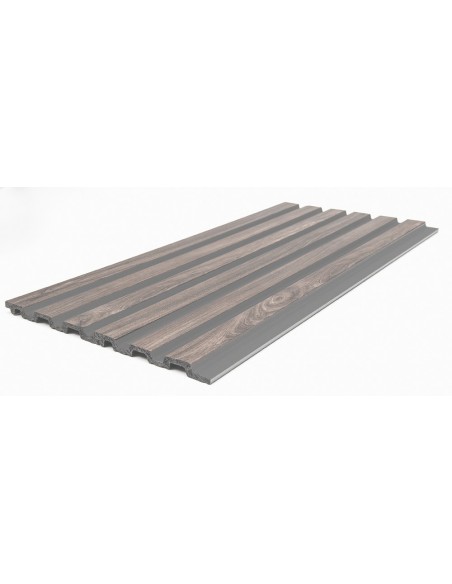 PS PANEL ΜΕ 3D ΠΗΧΑΚΙΑ 00 PIANO 12/122/2900mm WALNUT/DARK GREY