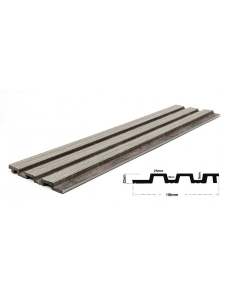 PS PANEL ΜΕ 3D ΠΗΧΑΚΙΑ 02/116 PIANO 12/122/2900mm GREY OAK/RUST