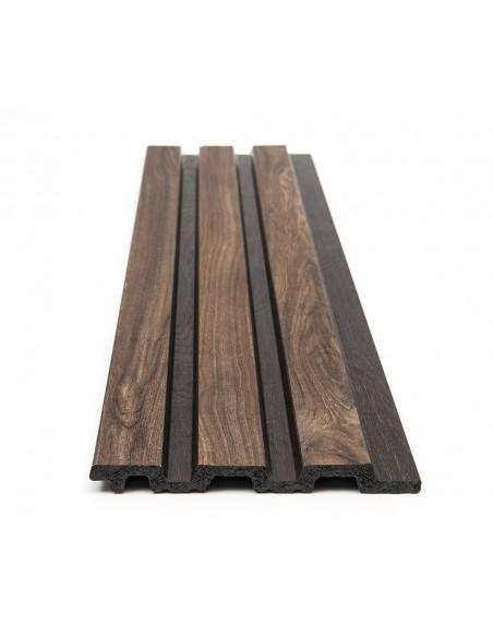 PS PANEL ΜΕ 3D ΠΗΧΑΚΙΑ 54 PIANO 12/122/2900mm WALNUT/DARK BROWN