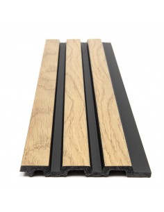 PS PANEL ΜΕ 3D ΠΗΧΑΚΙΑ F4 PIANO 12/122/2900mm NAT.OAK/BLACK 2