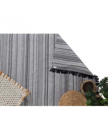 Χαλί Urban Cotton Kilim Samaira Black White  -...