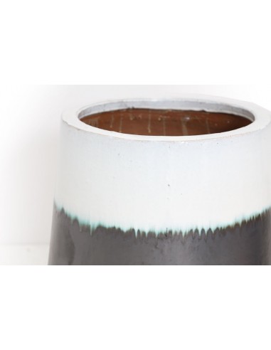 Βάζο Ανθρακί Λευκό (54x54x65) Soulworks 0440063