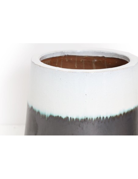 Βάζο Ανθρακί Λευκό (54x54x65) Soulworks 0440063
