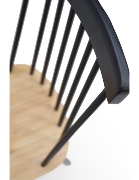 Καρέκλα Τραπεζαρίας Kristie Natural/Navy Blue (42x52x87) Soulworks 0600005