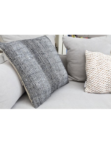 Διακοσμητικό μαξιλάρι Meren Grey/Black (50x50) Soulworks 0620003