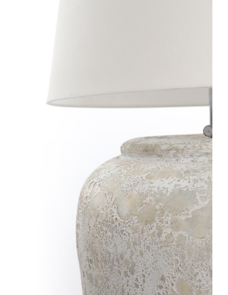 Κεραμικό Επιτραπέζιο Φωτιστικό Zimp White Classic (40x40x45) Soulworks 0630001