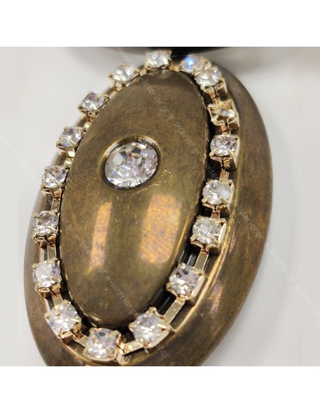 Μαγνήτης κουρτίνας Μπρονζε με Strass 009