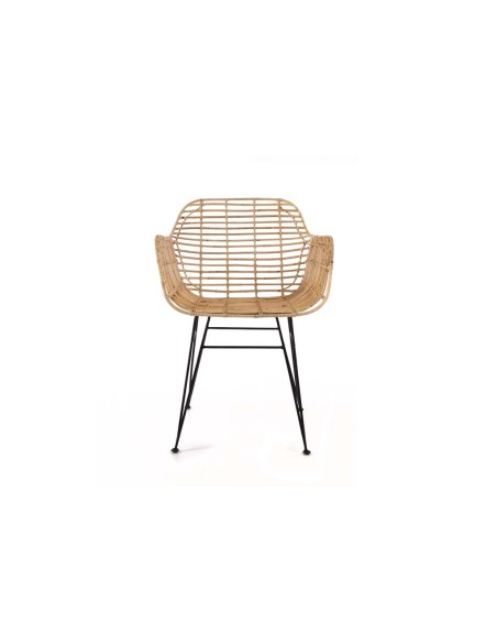 Καρέκλα Τραπεζαρίας με μπράτσα Marea Black legs (57x60x82) Soulworks 0300087