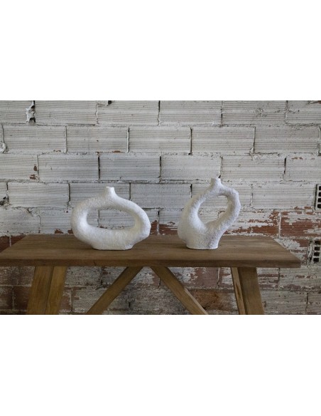 Διακοσμητικό Βάζο Minta White (34x7.5x26.5) Soulworks 0750002