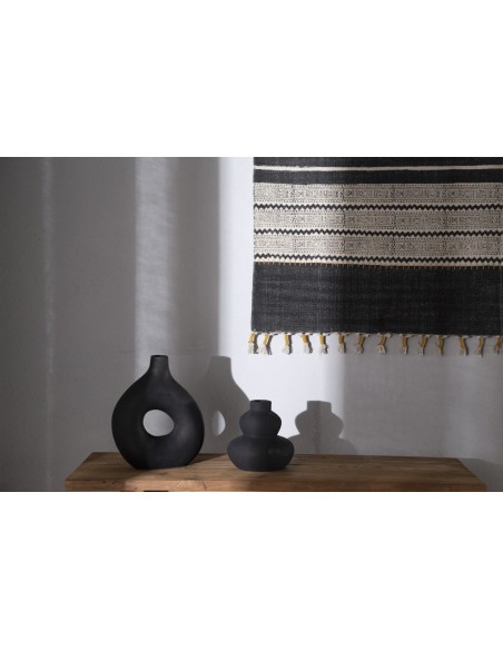 Διακοσμητικό Βάζο Paeon Black (20.5x19) Soulworks 0750004