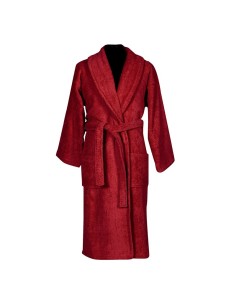 Μπουρνούζι με γιακά Status Bordo Large