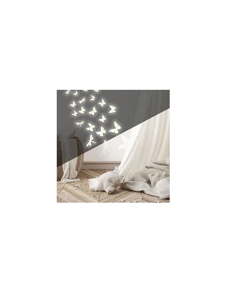 Αυτοκόλλητα φωσφορίζοντα τοίχου Πεταλούδες