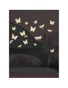 Αυτοκόλλητα φωσφορίζοντα τοίχου Πεταλούδες 2