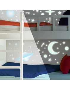 Αυτοκόλλητα φωσφορίζοντα τοίχου Διάστημα