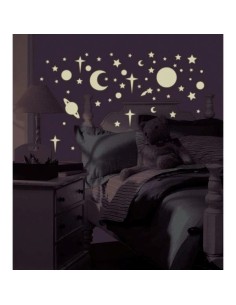 Αυτοκόλλητα φωσφορίζοντα τοίχου Διάστημα 2