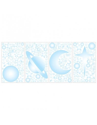 Αυτοκόλλητα φωσφορίζοντα τοίχου Διάστημα