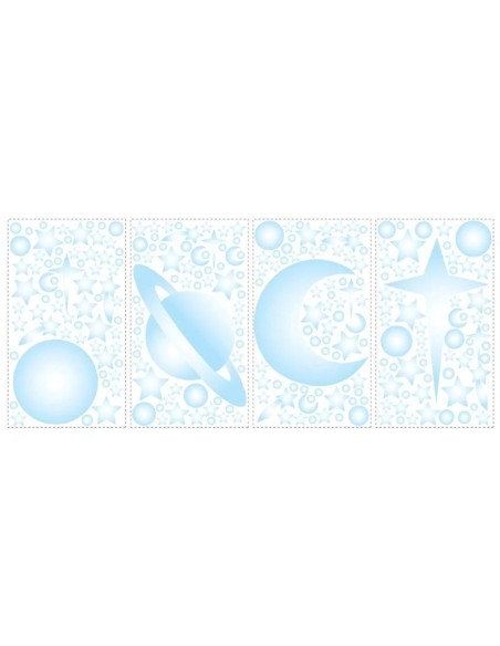 Αυτοκόλλητα φωσφορίζοντα τοίχου Διάστημα