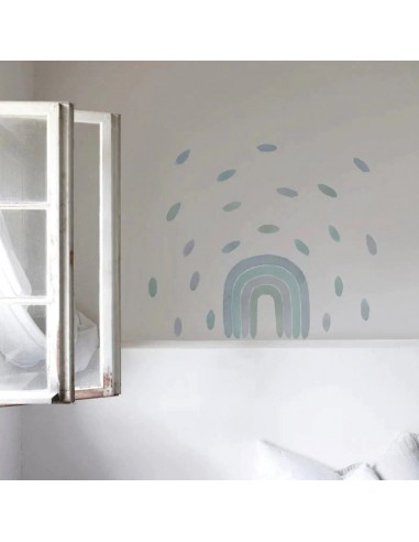 Αυτοκόλλητα τοίχου Ουράνιο Τόξο Πράσινο