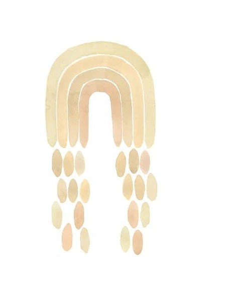 Αυτοκόλλητo τοίχου Ουράνιο Τόξο Κίτρινο