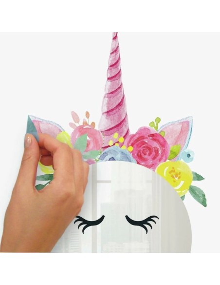 Αυτοκόλλητα τοίχου καθρέπτης μονόκερος