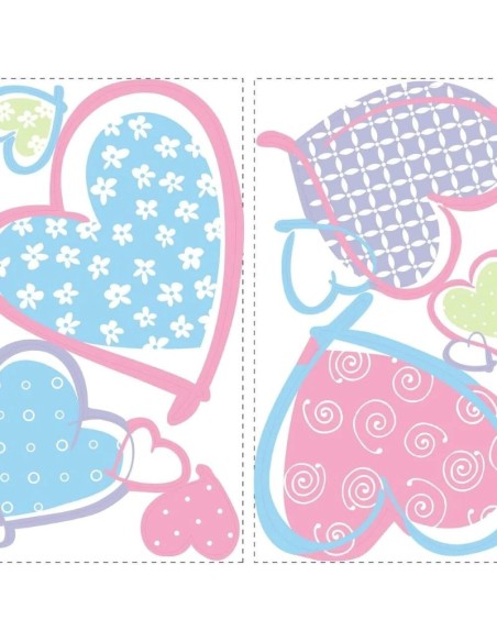 Αυτοκόλλητα τοίχου Καρδιές