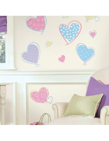 Αυτοκόλλητα τοίχου Καρδιές