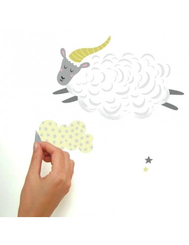 Αυτοκόλλητα τοίχου Προβατάκια