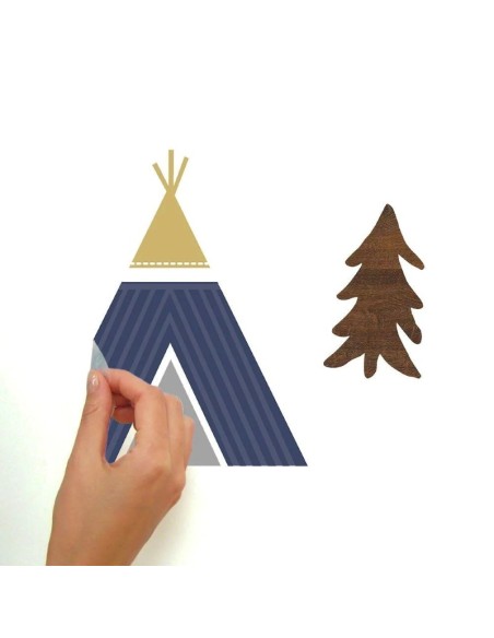 Αυτοκόλλητα τοίχου Κάμπινγκ στον Αρκτικό κύκλο