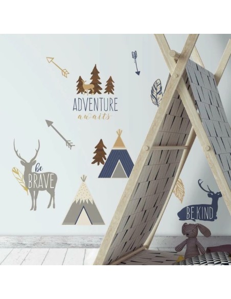 Αυτοκόλλητα τοίχου Κάμπινγκ στον Αρκτικό κύκλο