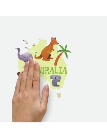 Αυτοκόλλητα τοίχου Ο κόσμος με τα ζώα του