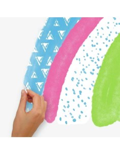 Αυτοκόλλητα τοίχου Ουράνιο τόξο & σύννεφα 2