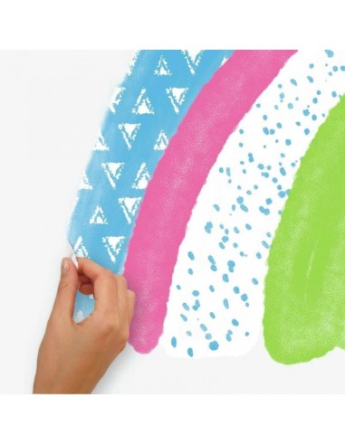 Αυτοκόλλητα τοίχου Ουράνιο τόξο & σύννεφα