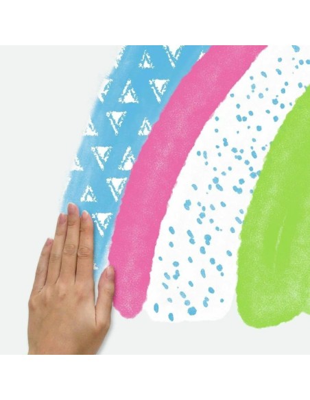 Αυτοκόλλητα τοίχου Ουράνιο τόξο & σύννεφα