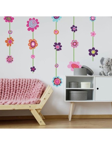 Αυτοκόλλητα τοίχου Κρεμαστά Λουλούδια