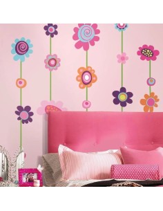 Αυτοκόλλητα τοίχου Κρεμαστά Λουλούδια 2