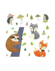 Αυτοκόλλητα τοίχου Βραδύπους & Αλεπούδες 2