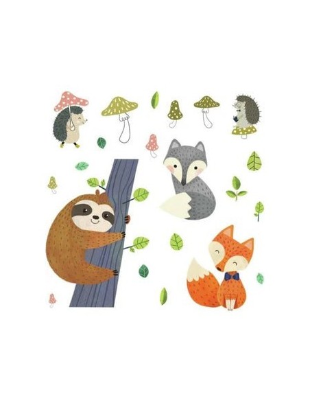 Αυτοκόλλητα τοίχου Βραδύπους & Αλεπούδες