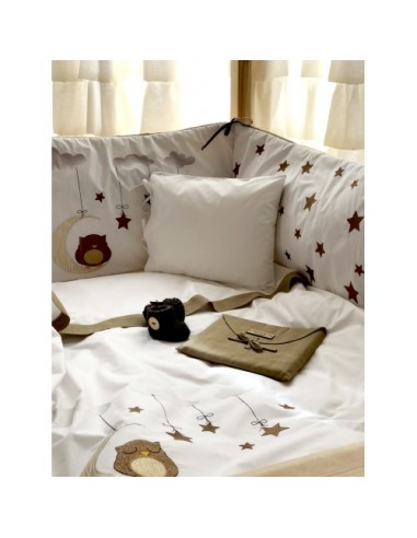 Πάντα Κούνιας Dreamy Owl - Brown 45x210