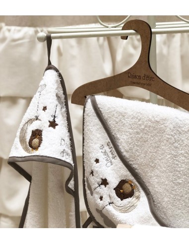 Βρεφική κάπα Dreamy Owl - Brown 80x80