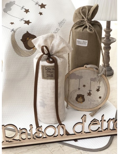 Σετ Προίκα Μωρού Dreamy Owl - Brown - Βασικό Πακέτο 7 τεμαχίων